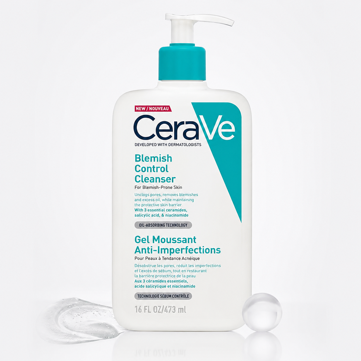 ژل شستشو ضد جوش و لک سراوی مدل Blemish Control (حجم 473 میل)